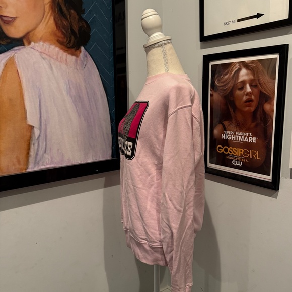 Golden Goose Pink Cheetah Metallic Sweatshirt M - Picture 3 of 5